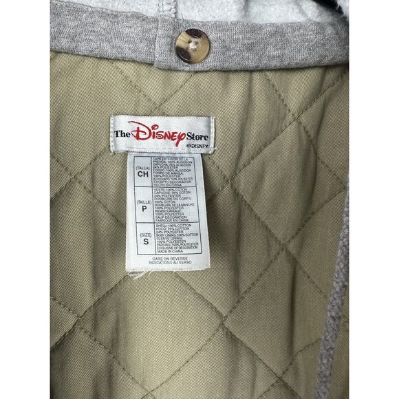 VTG Disney Store Winnie The Pooh Patch No Bother Bear Snap Denim Bomber Jacket S - Picture 13 of 16